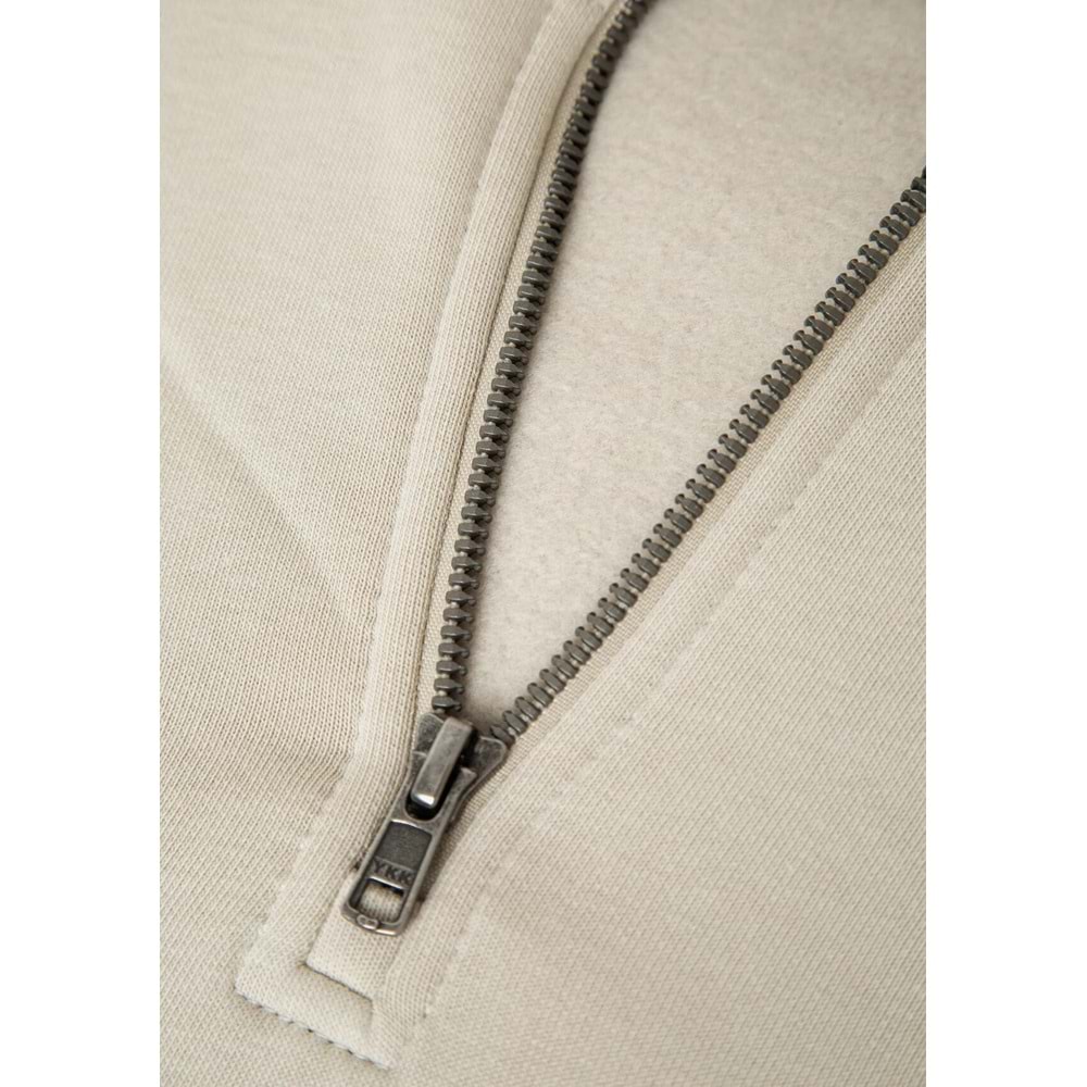 Mavi M0S10585-70322 Mavi Logo Baskılı Yarı Fermuarlı Sweatshirt Erkek Sweatshirt