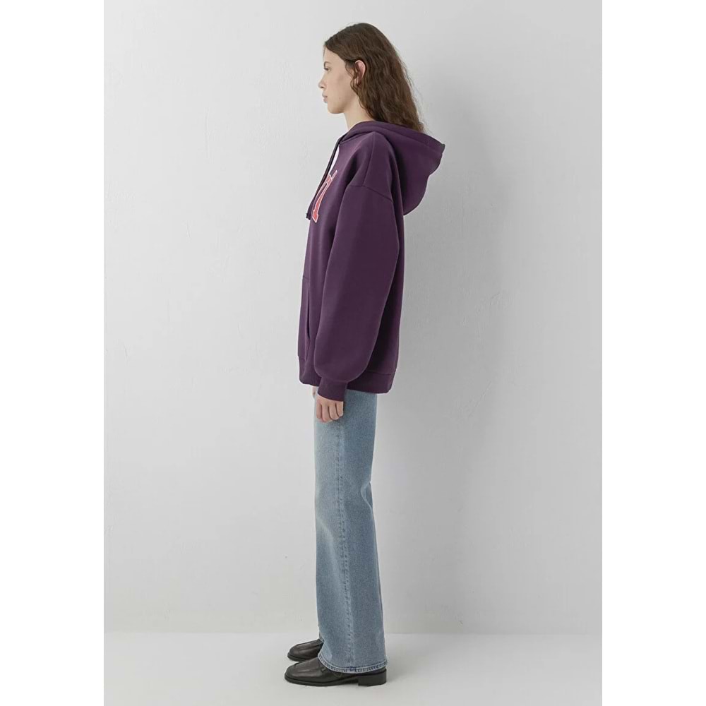 Mavi M1600361-70635 Mavi Logo Baskılı Kapüşonlu Kadın Sweatshirt