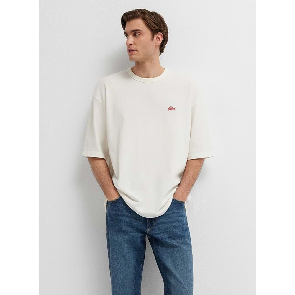 Mavi M0613503-70057 Mavi Logo Nakışlı T-Shirt Erkek Tişort