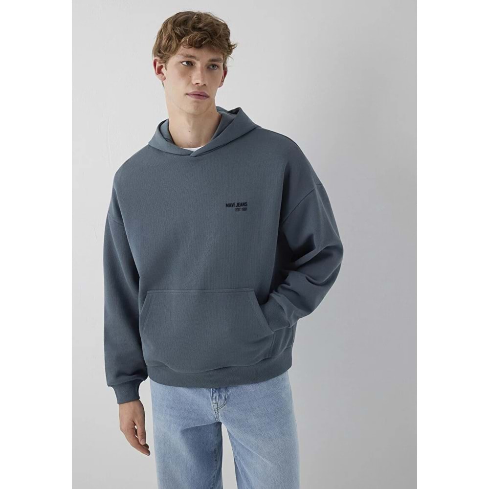 Mavi M0S10676-80776 Mavi Jeans Kapüşonlu Erkek Sweatshirt