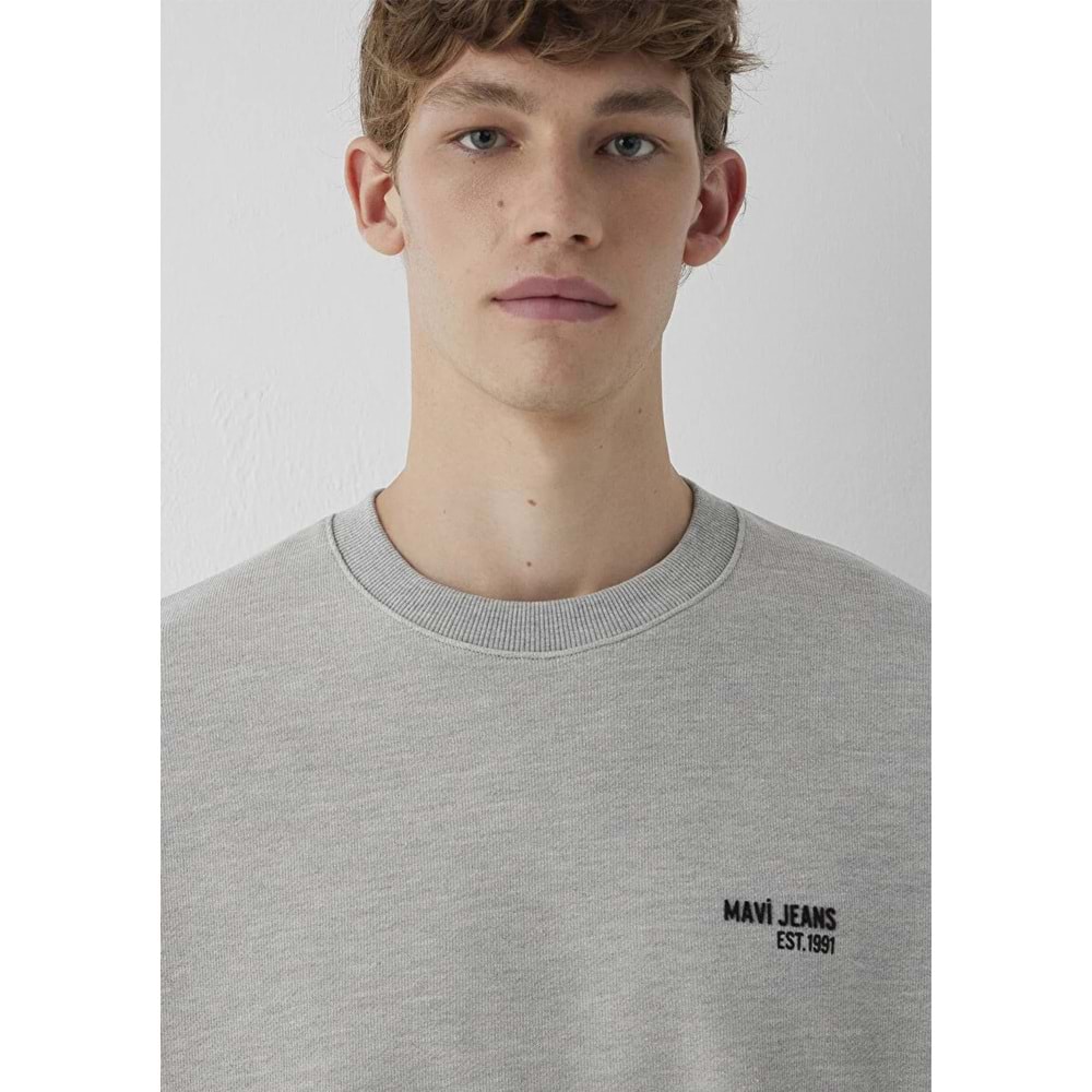 Mavi M0S10677-80196 Mavi Jeans Baskılı Erkek Sweatshirt