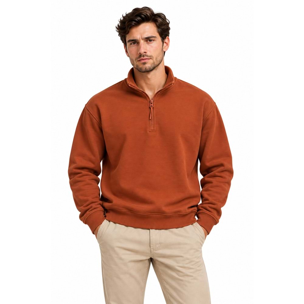Mavi 0S10278-70306 Basic Yarım Fermuarlı Sweatshirt