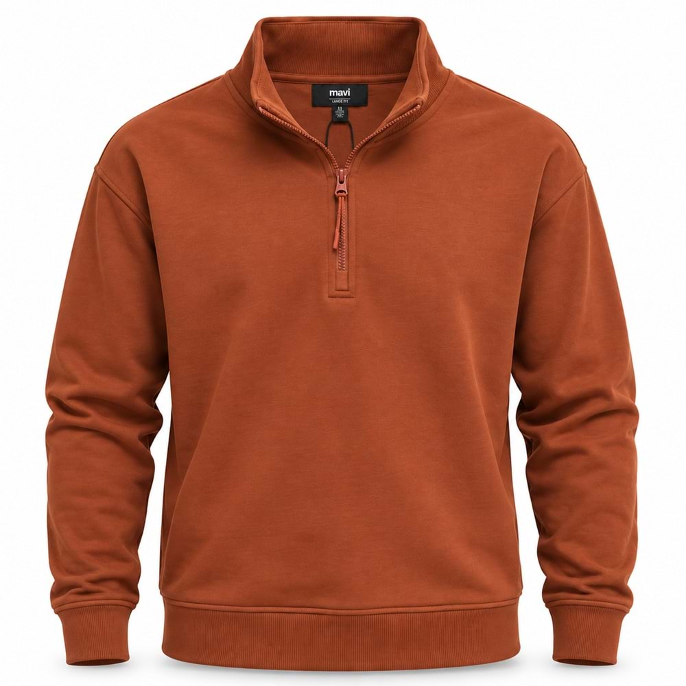 Mavi 0S10278-70306 Basic Yarım Fermuarlı Sweatshirt