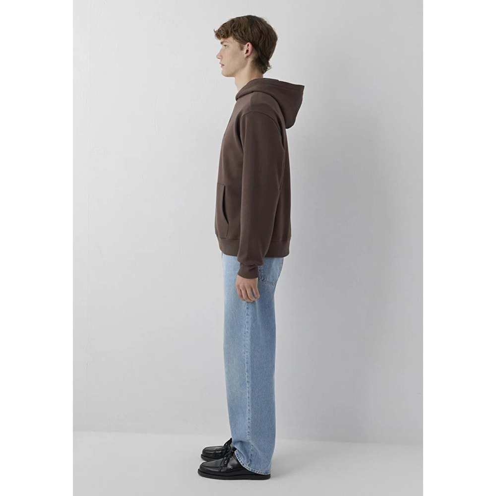 Mavi M0S10646-71603 Mavi Logo Baskılı Kapüşonlu Erkek Sweatshirt
