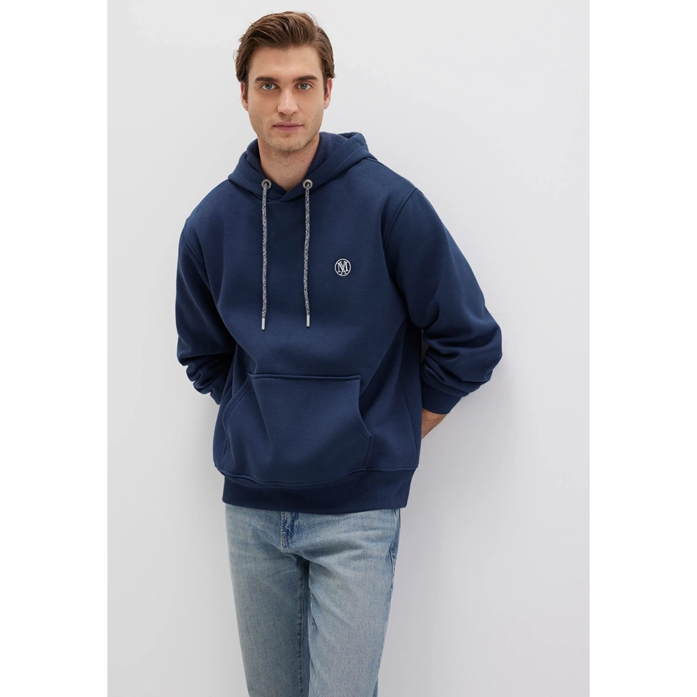 Mavi 065809-70490 Logo Nakışlı Erkek Kapüşonlu Sweatshirt