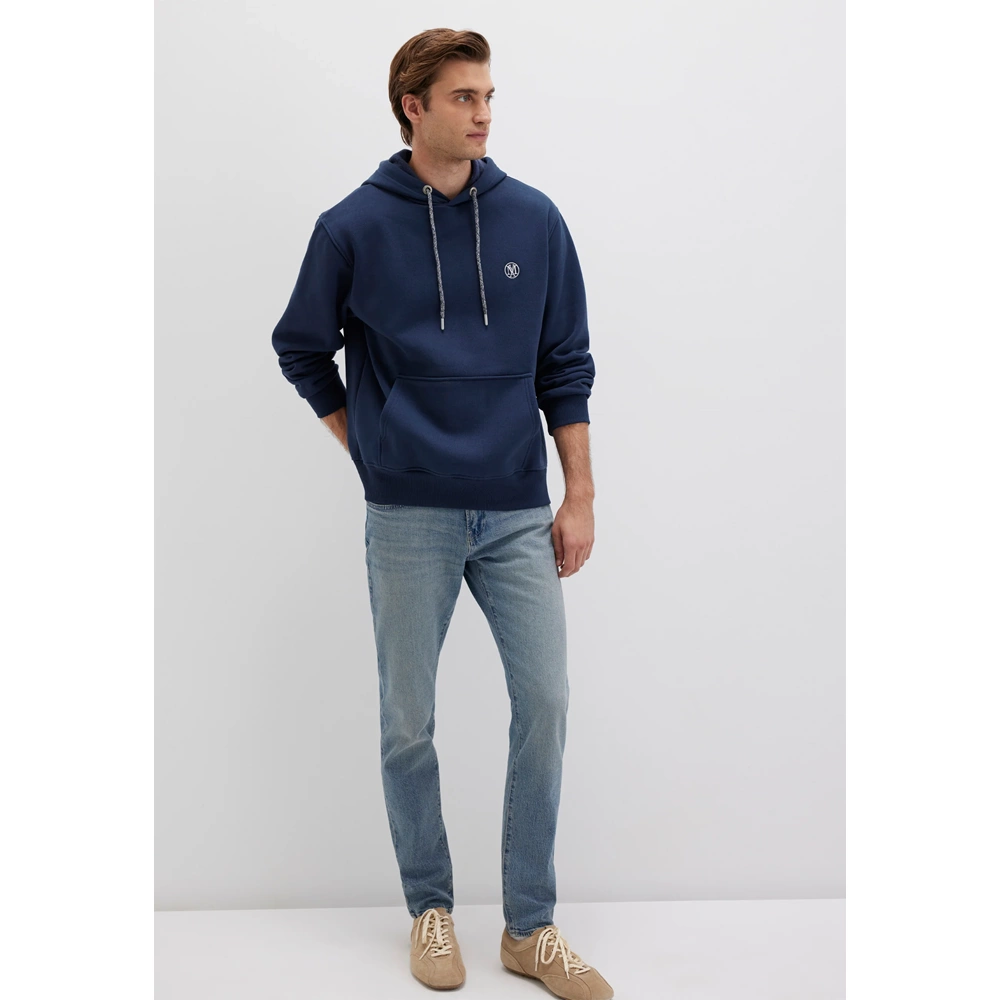 Mavi 065809-70490 Logo Nakışlı Erkek Kapüşonlu Sweatshirt
