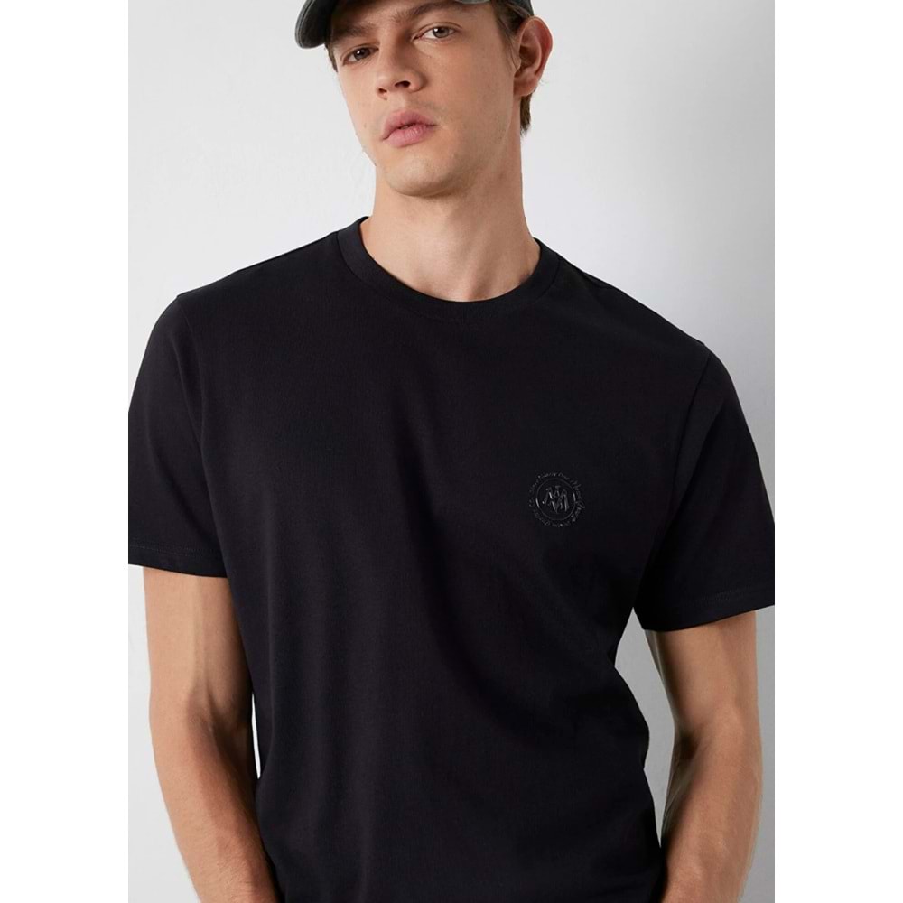 Mavi M0620179-900 Mavi Mühür Logo Baskılı T-Shirt Erkek Tişort