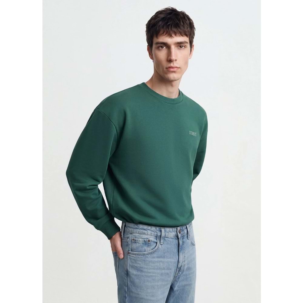 Mavi M0S10379-71874 Mavi Logo Baskılı Sweatshirt Erkek Sweatshirt