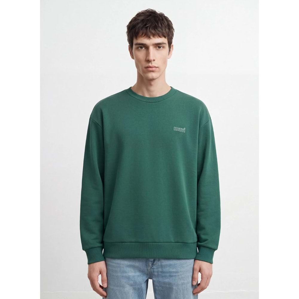 Mavi M0S10379-71874 Mavi Logo Baskılı Sweatshirt Erkek Sweatshirt