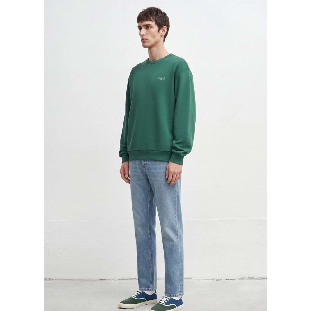 Mavi M0S10379-71874 Mavi Logo Baskılı Sweatshirt Erkek Sweatshirt