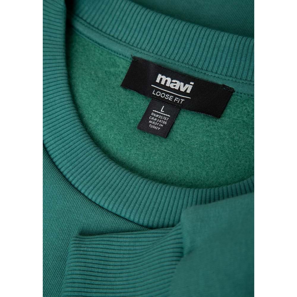 Mavi M0S10379-71874 Mavi Logo Baskılı Sweatshirt Erkek Sweatshirt