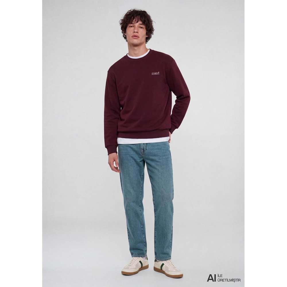 Mavi M0S10379-70434 Mavi Logo Baskılı Sweatshirt Erkek Sweatshirt