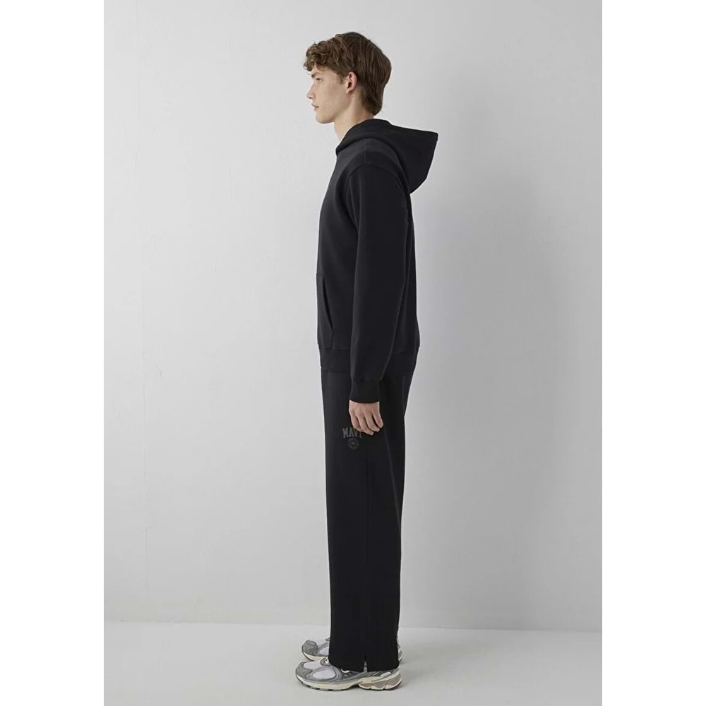Mavi M0S10646-900 Mavi Logo Baskılı Kapüşonlu Erkek Sweatshirt