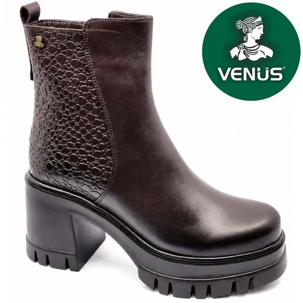 Venüs Eluza Hakiki Deri Kaymaz Düz Taban Ortopedik Kadın Bot