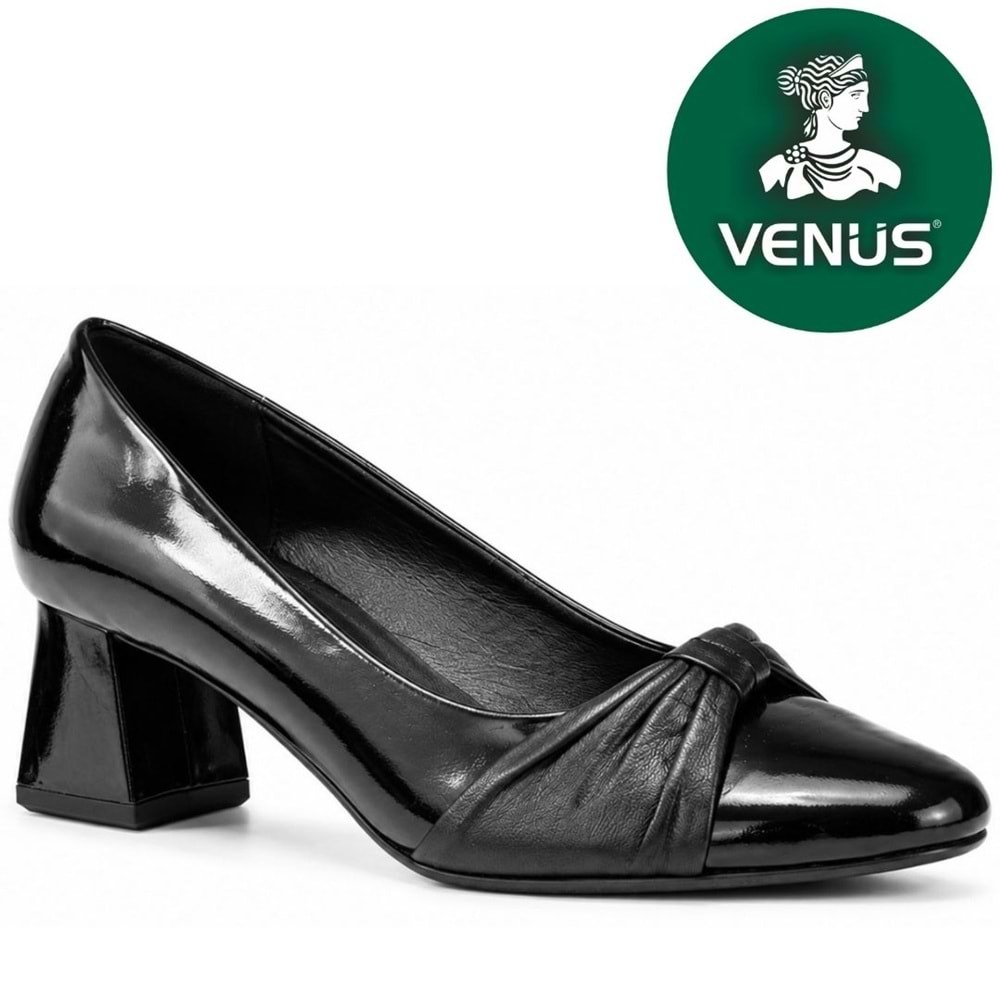 Venüs Abros Hakiki Deri Comfort Ortopedik Kadın Klasik Topuklu Ayakkabı