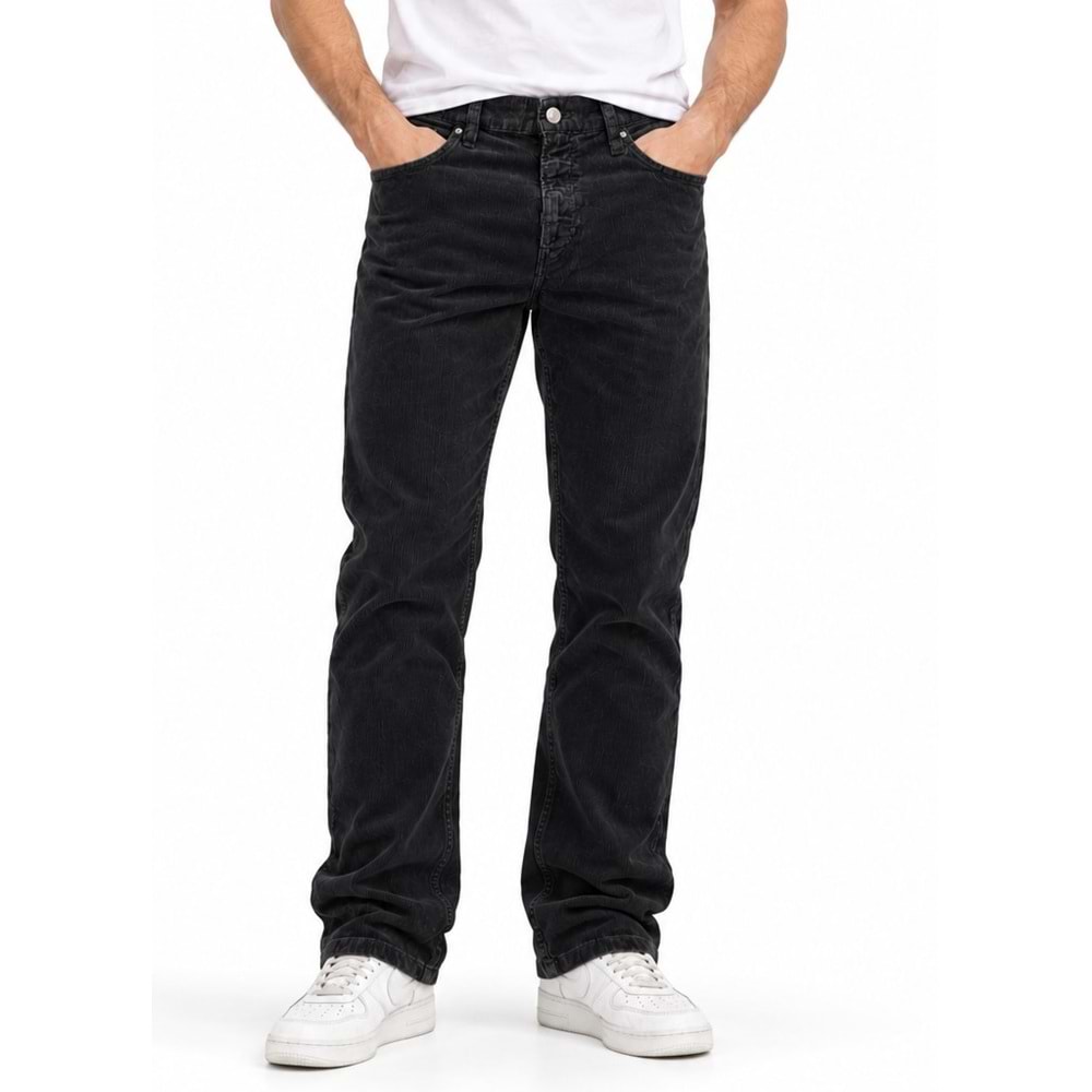 Mavi M00351A6570 Marcus Black Corduroy Denim Kadife Jean Pantolon Erkek Kot Pantolon