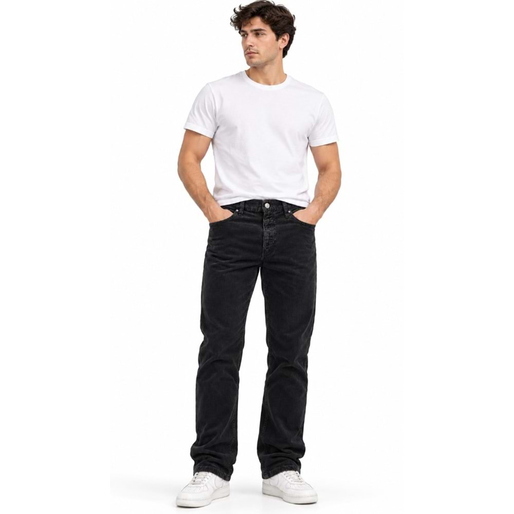Mavi M00351A6570 Marcus Black Corduroy Denim Kadife Jean Pantolon Erkek Kot Pantolon