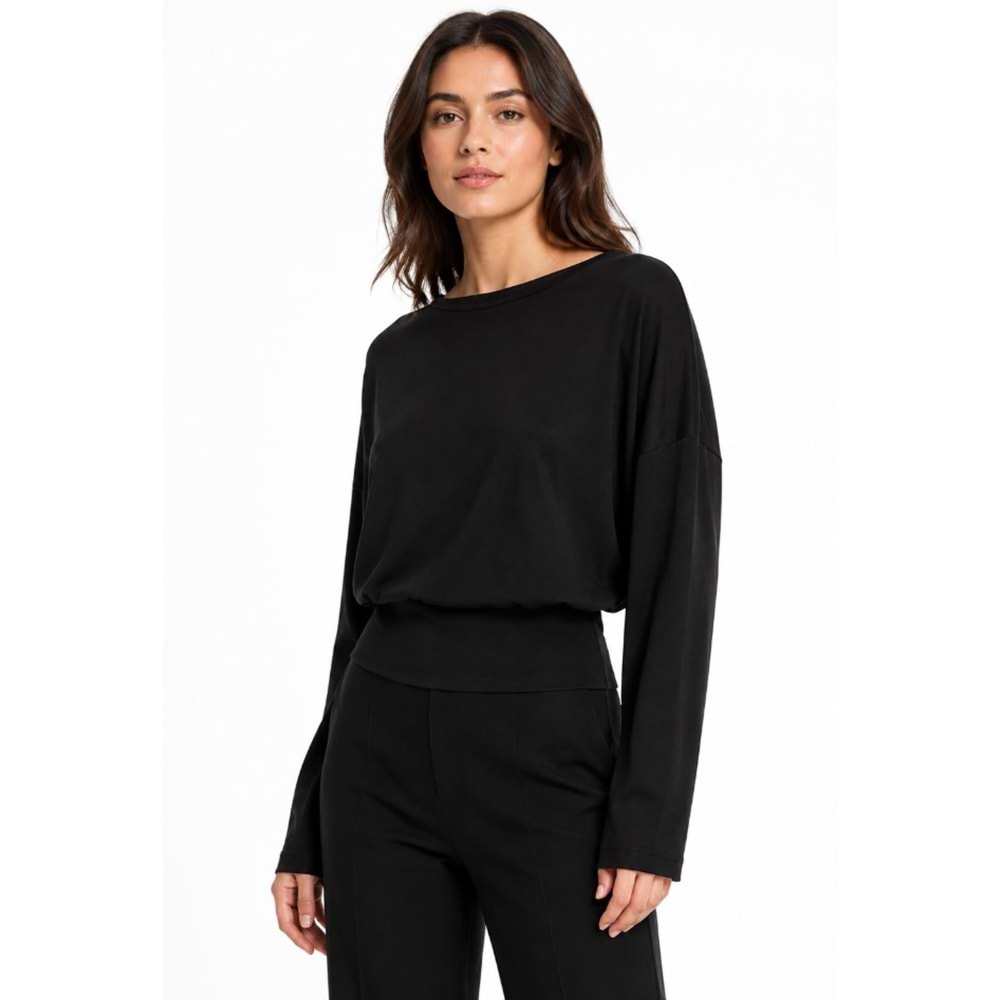Mavi M1620088-900 Mavi Premium Penye T-Shirt Kadın Tişört