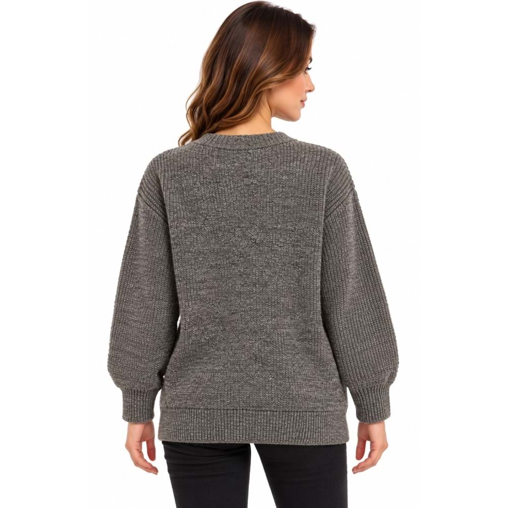 Mavi M1720032-A6657 Mavi Düğmeli Kazak Hırka Kadın Sweatshirt