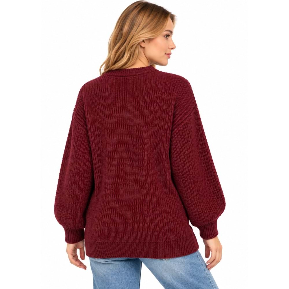 Mavi M1720032-A6656 Mavi Düğmeli Kazak Hırka Kadın Sweatshirt