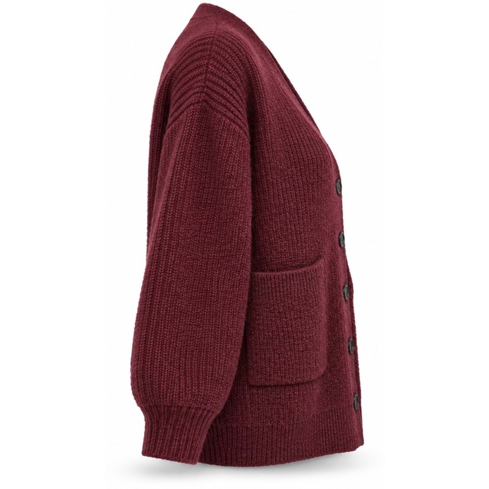Mavi M1720032-A6656 Mavi Düğmeli Kazak Hırka Kadın Sweatshirt