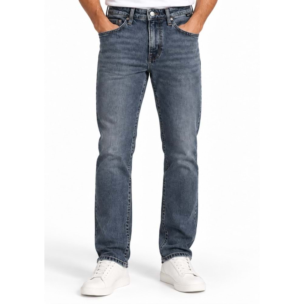 Mavi M00351A4232 Marcus Mavi Dark Indigo Str Jean Pantolon Erkek Kot Pantolon
