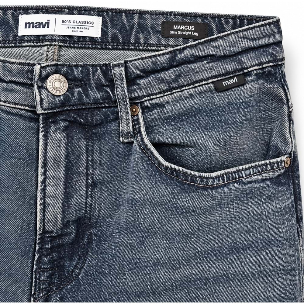 Mavi M00351A4232 Marcus Mavi Dark Indigo Str Jean Pantolon Erkek Kot Pantolon