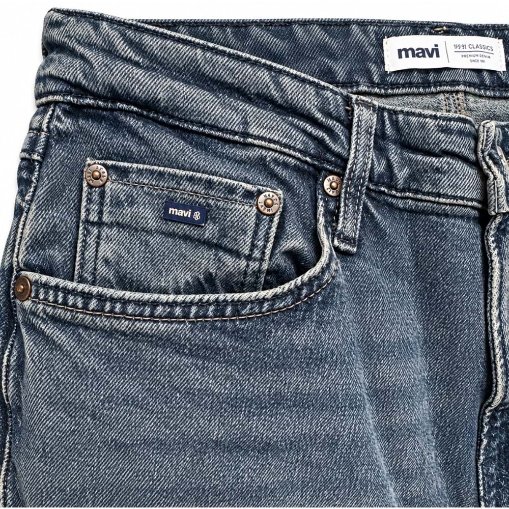 Mavi M00351A4232 Marcus Mavi Dark Indigo Str Jean Pantolon Erkek Kot Pantolon