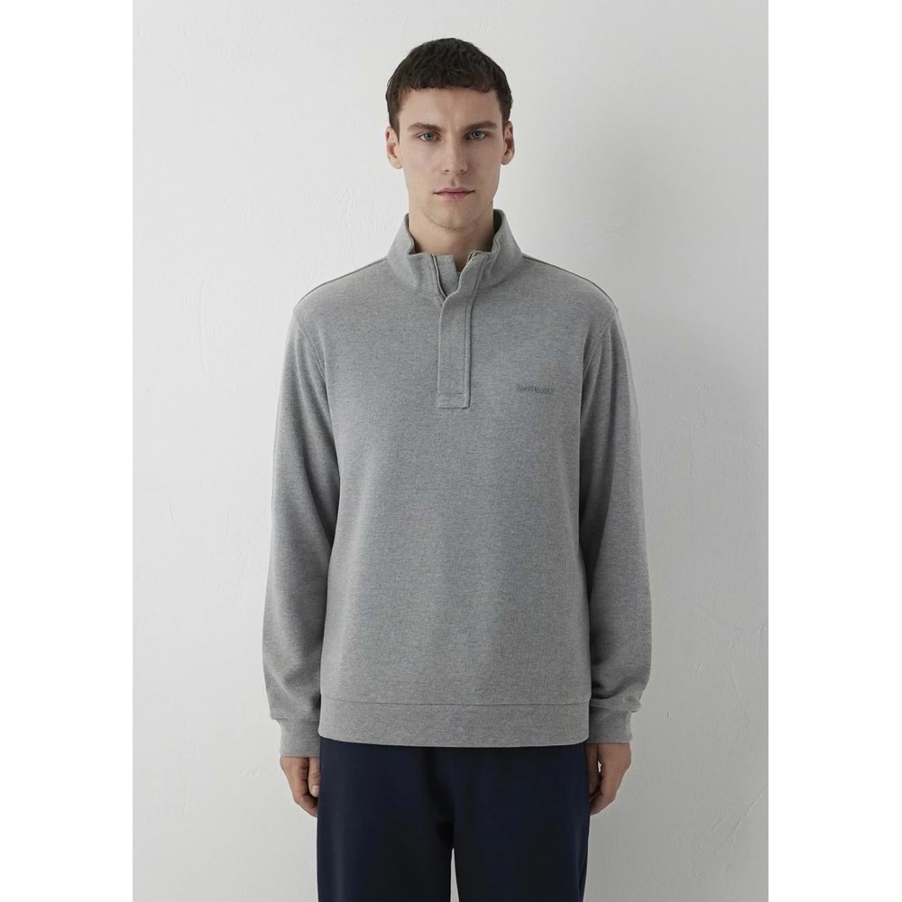 Mavi M0S20055-80018 Mavi Logo Detaylı Yarım Fermuarlı Sweatshirt