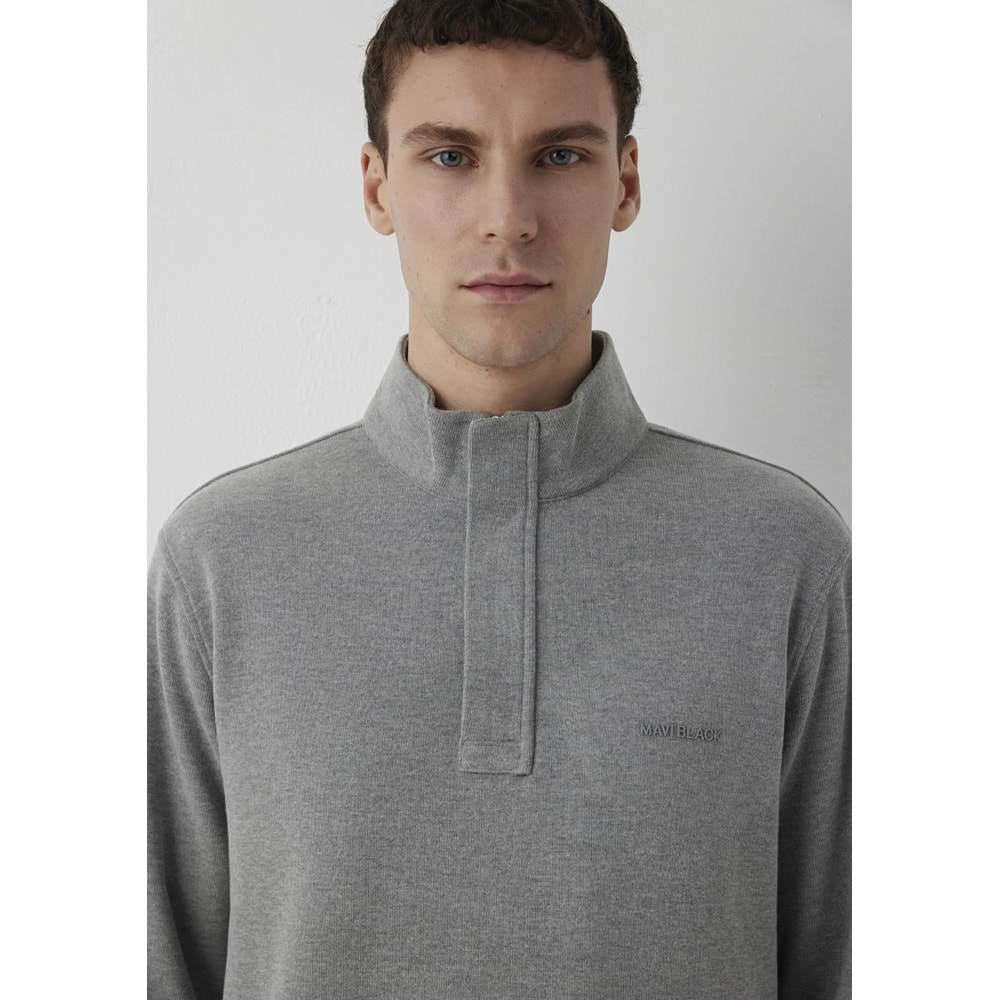 Mavi M0S20055-80018 Mavi Logo Detaylı Yarım Fermuarlı Sweatshirt
