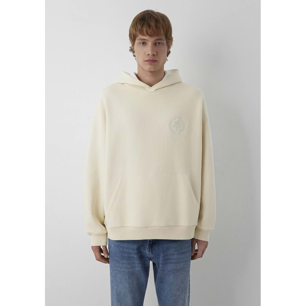Mavi M0S20036-70072 Mavi Logo Detaylı Kapüşonlu Sweatshirt