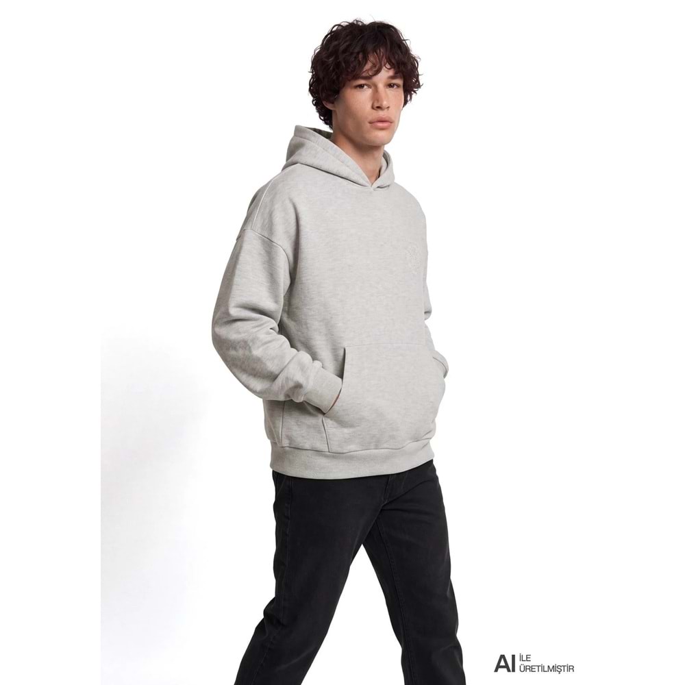 Mavi M0S20036-80196 Mavi Logo Detaylı Kapüşonlu Sweatshirt