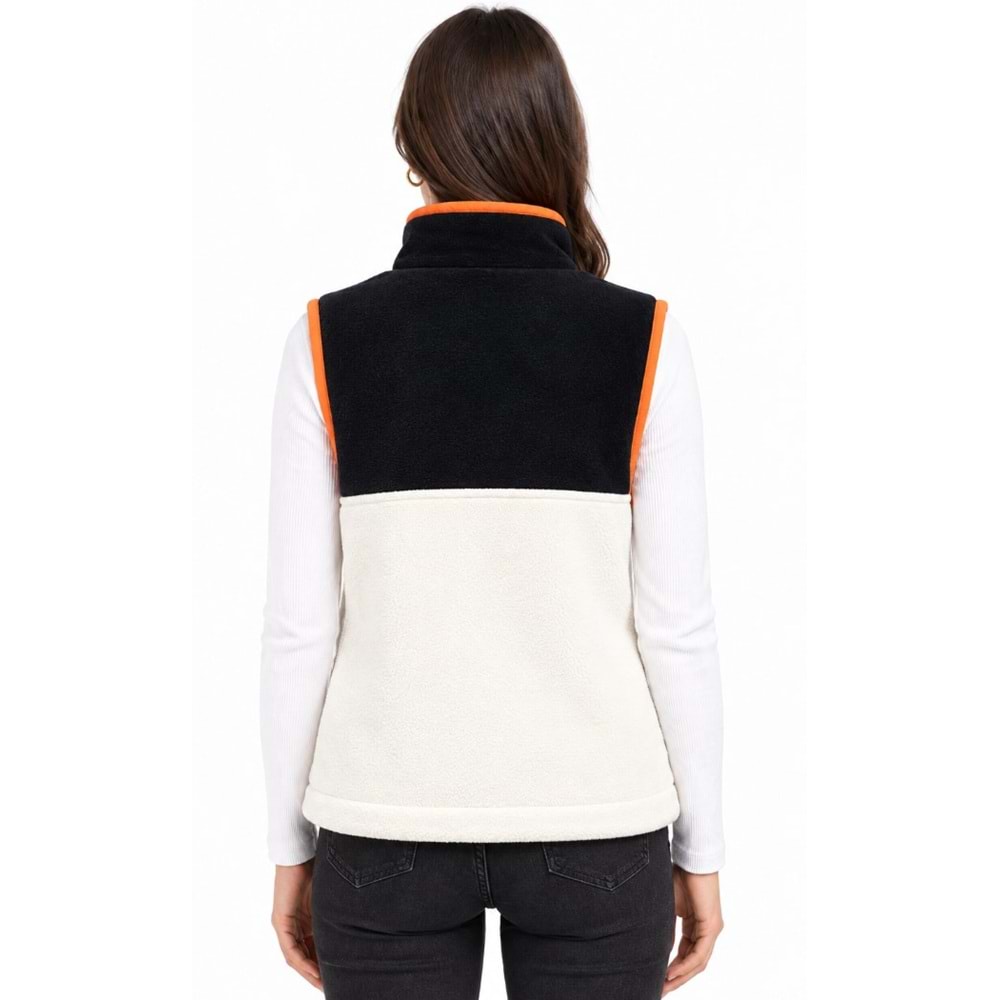 Mavi M1S20064-91564 Mavi Sıfır Kol Düğme Detaylı Polar Kadın Sweatshirt