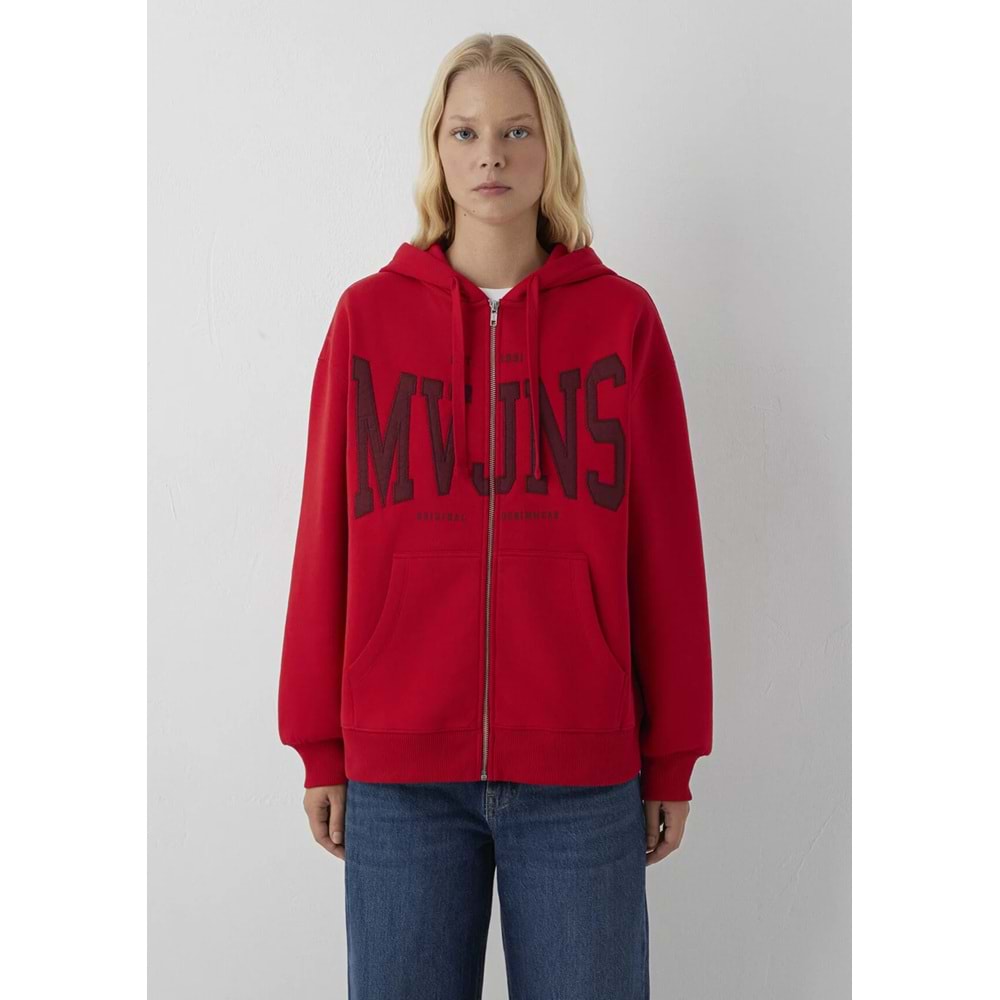 Mavi M1S10421-82054 Mavi Jeans Logo Nakışlı Fermuarlı Kadın Sweatshirt