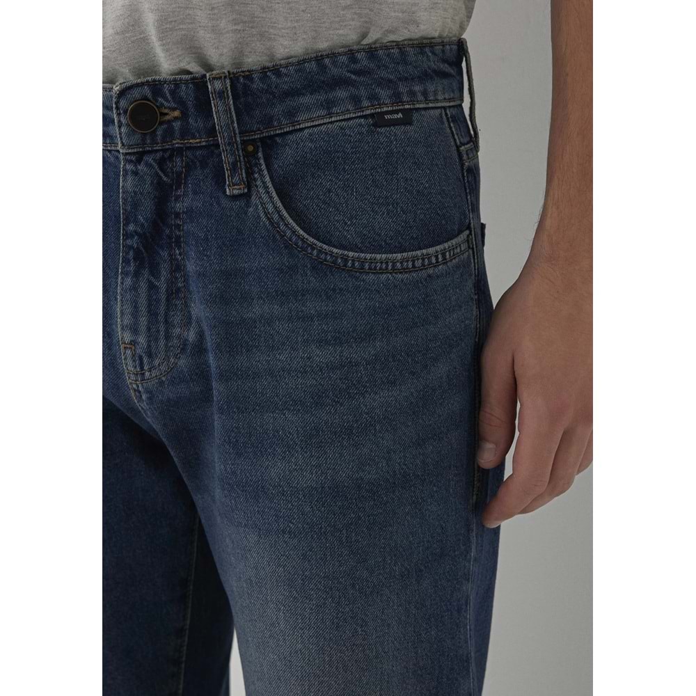 Mavi M0010039-A7781 Mavi Lisbon Loose Classic Vintage Jean Pantolon Erkek Kot Pantolon