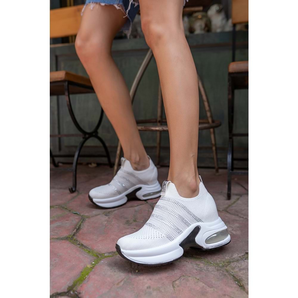 Kocamanlar 486401 Sneaker Gizli Topuk Kadın Spor Ayakkabı