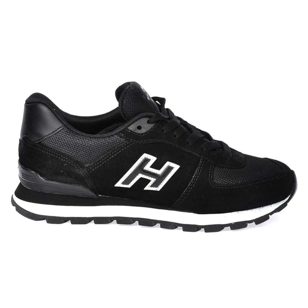 Hammer Jack 102 19250-M Peru Siyah-Beyaz %100 Hakiki Deri Erkek Spor Ayakkabı