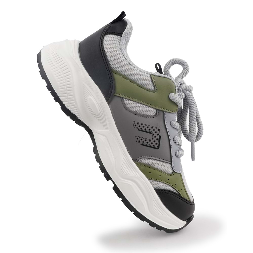 Cool Birian Bağcık Görünümlü Cırt Cırtlı Sneaker Ortopedik Çocuk Spor Ayakkabı