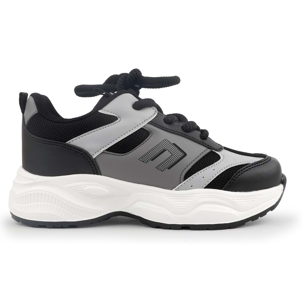 Cool Birian Bağcık Görünümlü Cırt Cırtlı Sneaker Ortopedik Çocuk Spor Ayakkabı