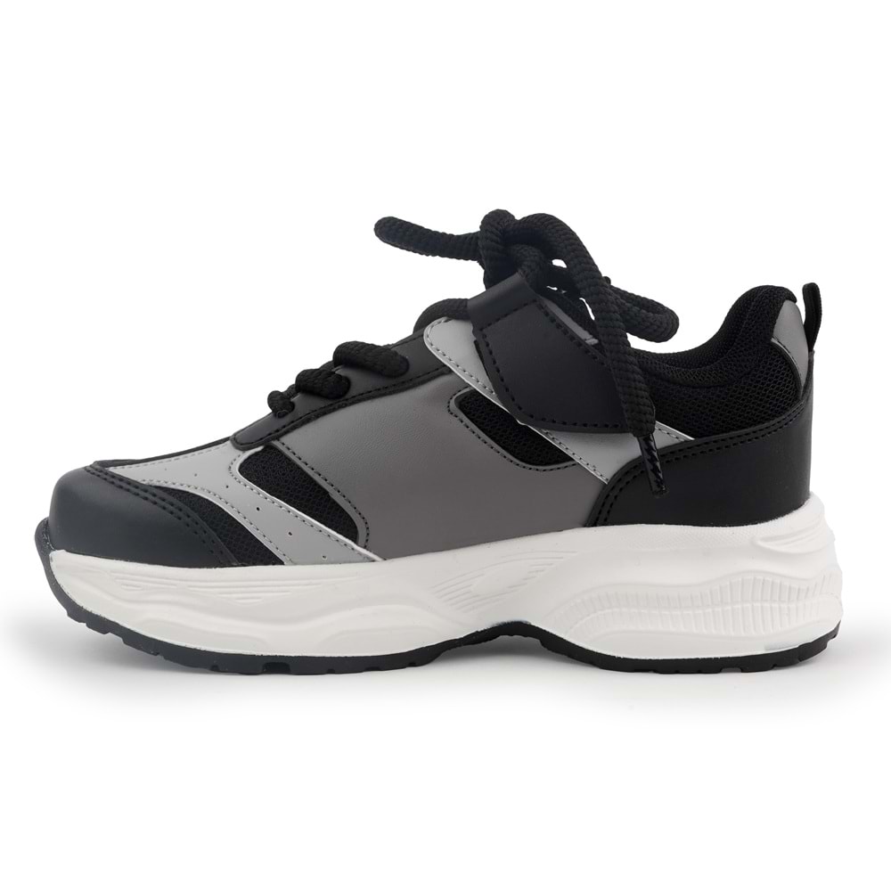 Cool Birian Bağcık Görünümlü Cırt Cırtlı Sneaker Ortopedik Çocuk Spor Ayakkabı