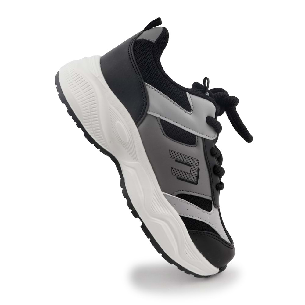 Cool Birian Bağcık Görünümlü Cırt Cırtlı Sneaker Ortopedik Çocuk Spor Ayakkabı
