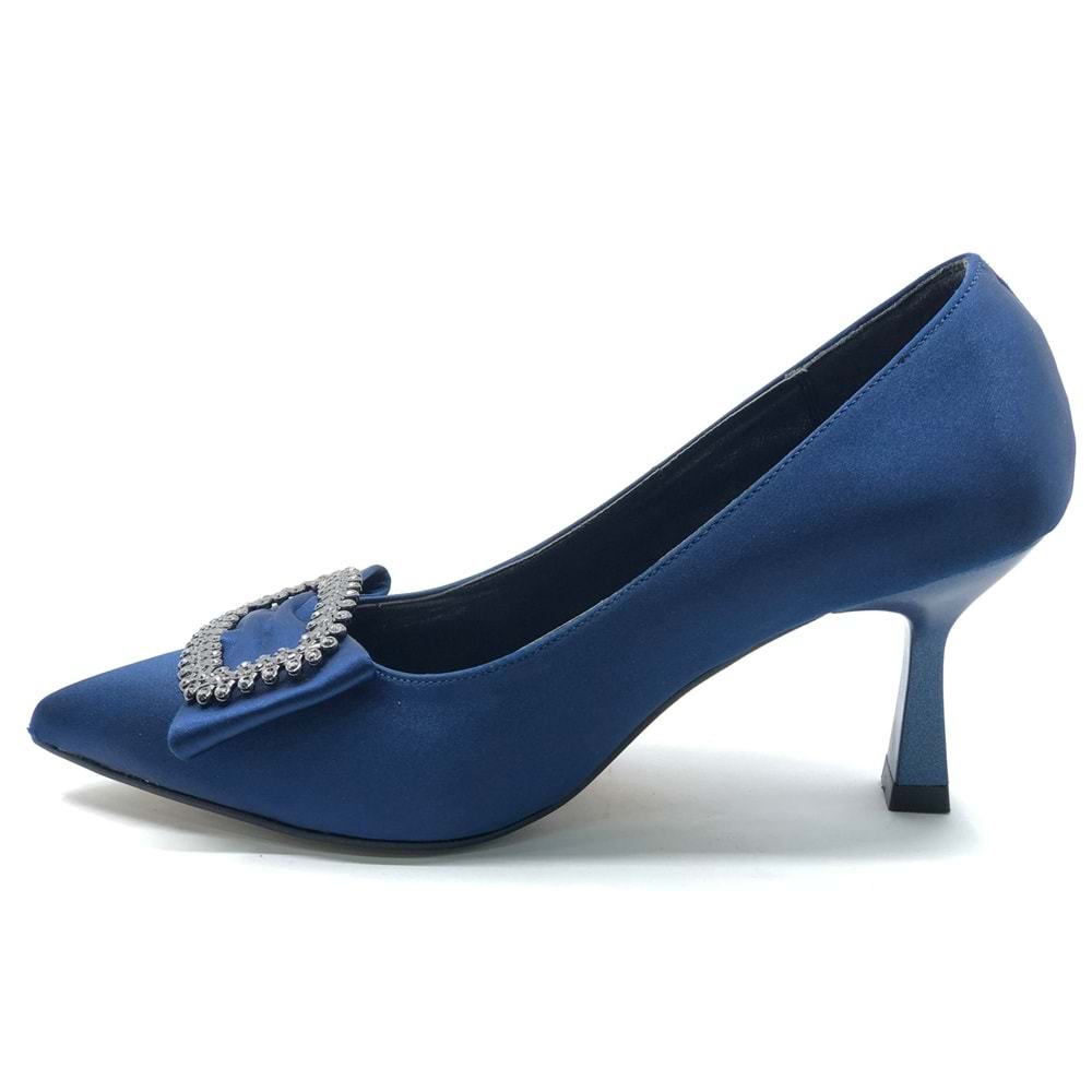 Feles Kare Toka 8 cm Topuklu Stiletto Kadın Ayakkabı