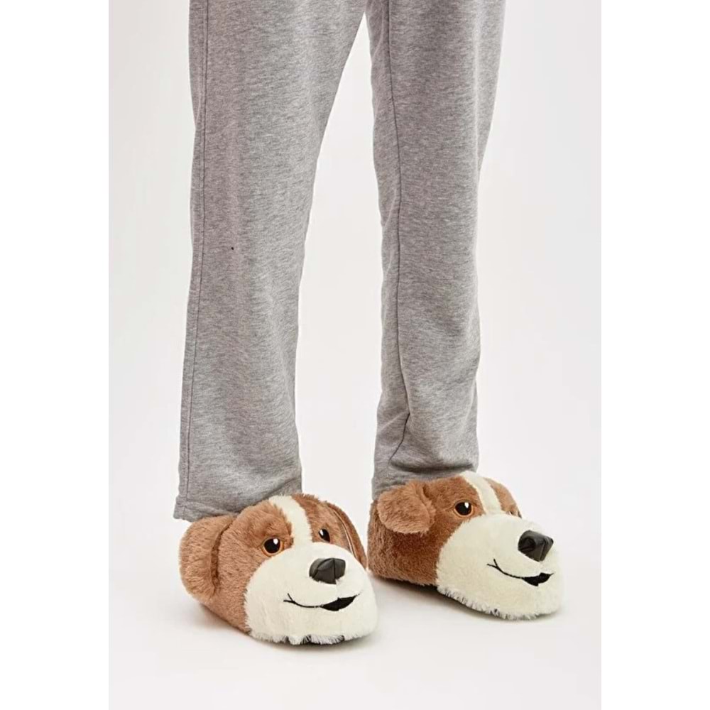 Kocamanlar Sevimli Köpek Figürlü Unisex Hayvanlı Panduf
