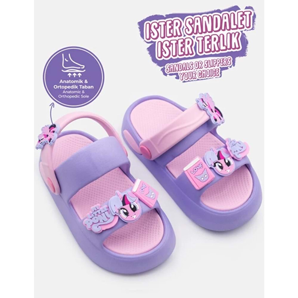 Kocamanlar 4505 Hafif Rahat Taban Okul Kreş Havuz Günlük Unisex Çocuk Terlik
