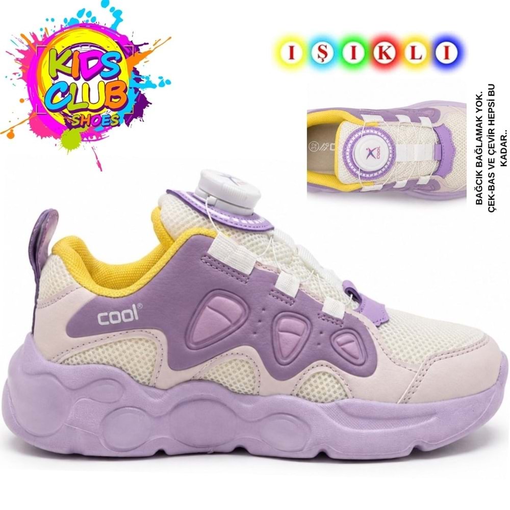 Cool Evan Akıllı Bağcıklı Işıklı Ortopedik Çocuk Spor Ayakkabı