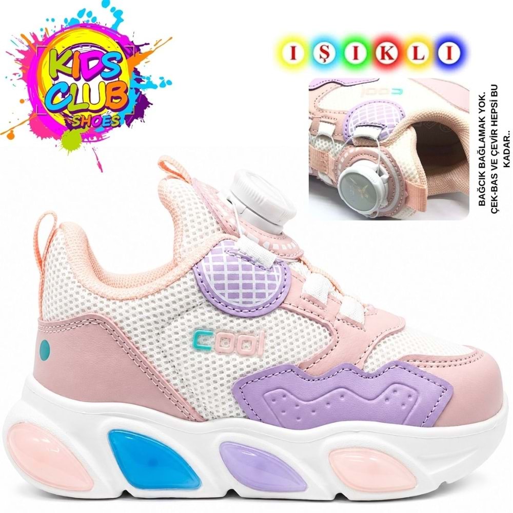 Cool Leon Akıllı Bağcıklı Işıklı Ortopedik Çocuk Spor Ayakkabı