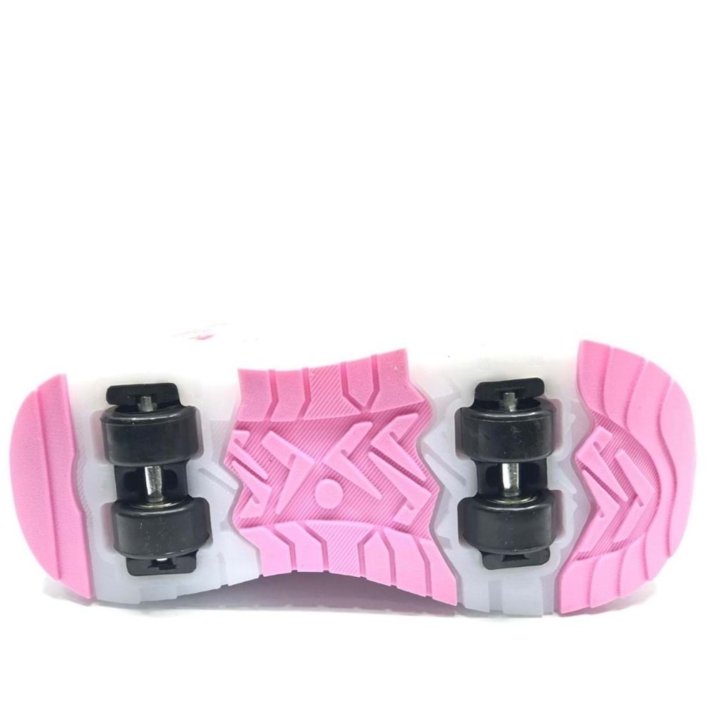 Cool Wheel Akıllı Bağcıklı Işıklı Ortopedik Patenli Çocuk Spor Ayakkabı