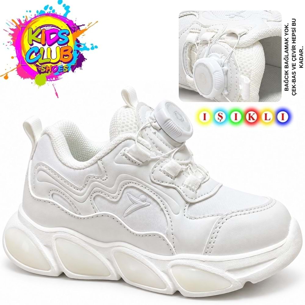 Cool Elliot-Cilt Akıllı Bağcıklı Işıklı Ortopedik Çocuk Spor Ayakkabı