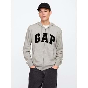 Gap V-Frch Ft Herıtage Logo Po Fz - 868454009 Erkek Kapüşonlu Fermuarlı Sweatshirt