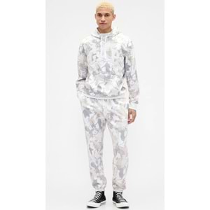 Gap 821645 Kamuflaj Logo Erkek Kapüşonlu Sweatshirt